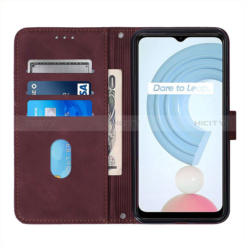 Custodia Portafoglio In Pelle Cover con Supporto Y01B per Realme C25Y