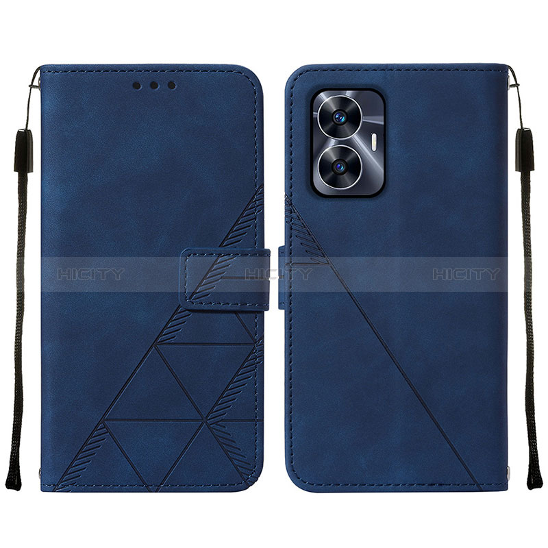 Custodia Portafoglio In Pelle Cover con Supporto Y01B per Realme Narzo N55