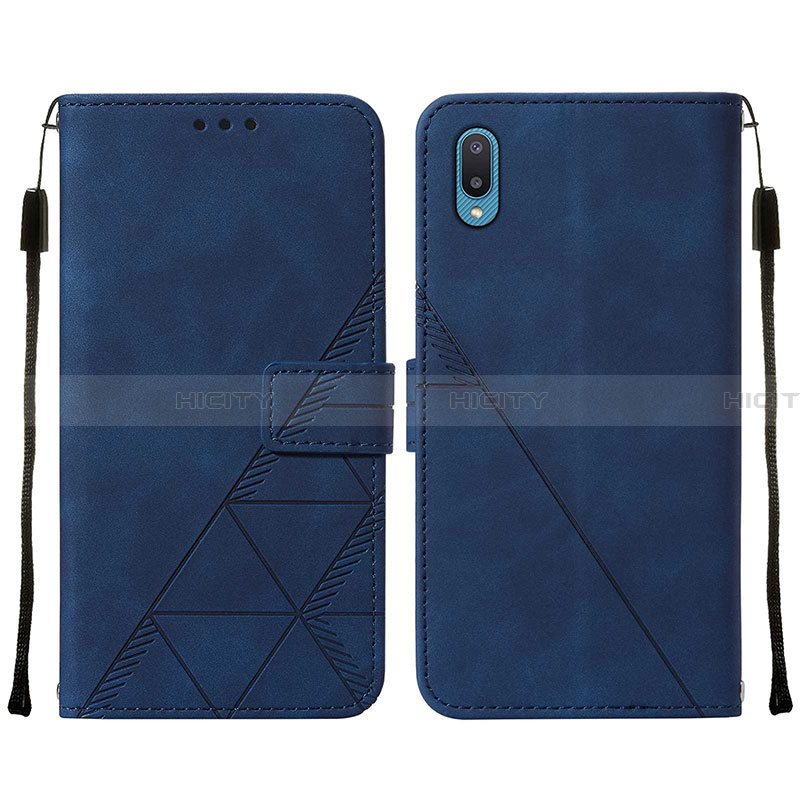 Custodia Portafoglio In Pelle Cover con Supporto Y01B per Samsung Galaxy A02