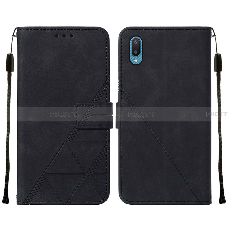 Custodia Portafoglio In Pelle Cover con Supporto Y01B per Samsung Galaxy A02