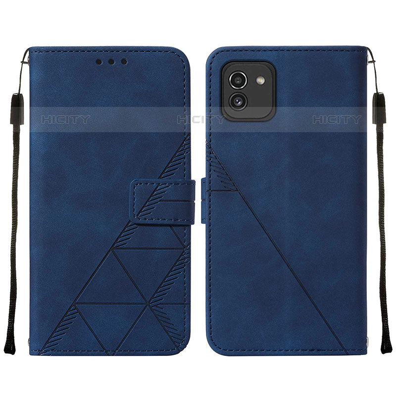 Custodia Portafoglio In Pelle Cover con Supporto Y01B per Samsung Galaxy A03