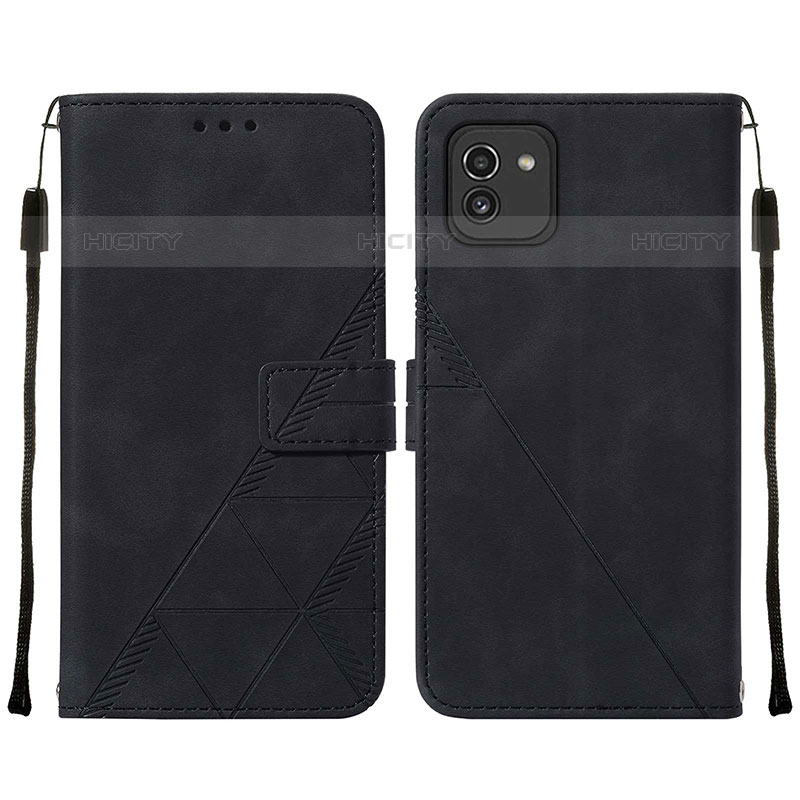 Custodia Portafoglio In Pelle Cover con Supporto Y01B per Samsung Galaxy A03