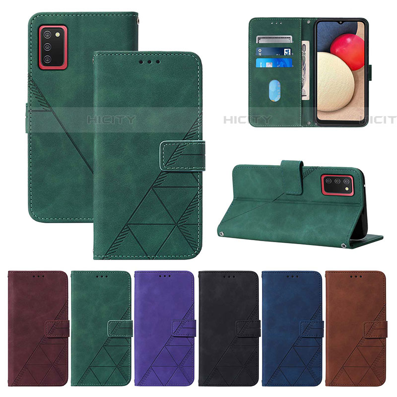 Custodia Portafoglio In Pelle Cover con Supporto Y01B per Samsung Galaxy A03s