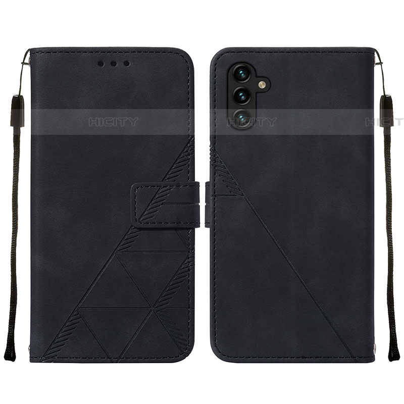 Custodia Portafoglio In Pelle Cover con Supporto Y01B per Samsung Galaxy A04s Nero