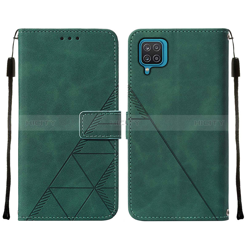 Custodia Portafoglio In Pelle Cover con Supporto Y01B per Samsung Galaxy A12