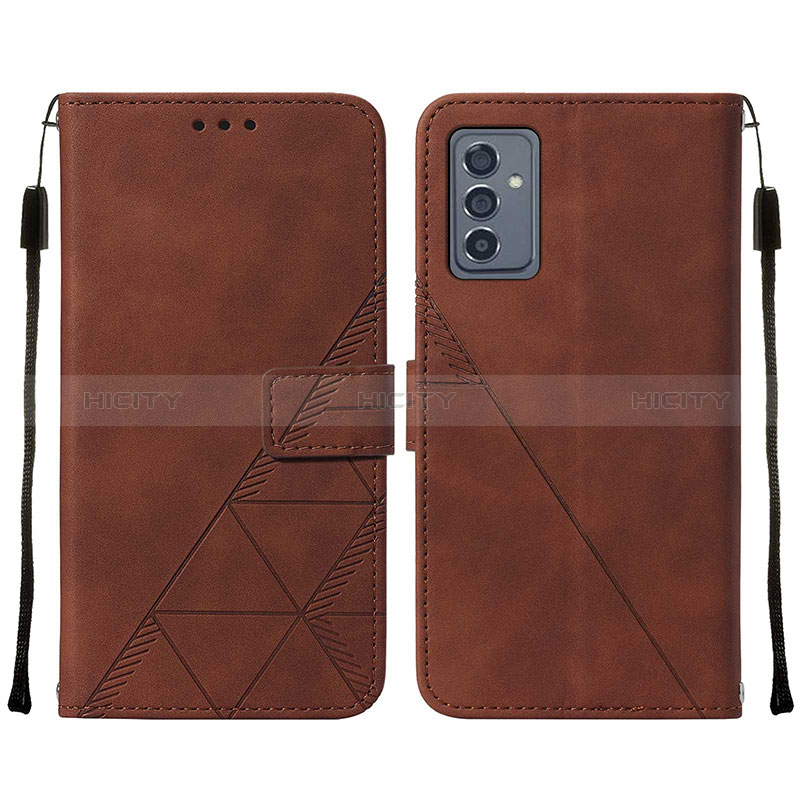 Custodia Portafoglio In Pelle Cover con Supporto Y01B per Samsung Galaxy A15 4G Marrone