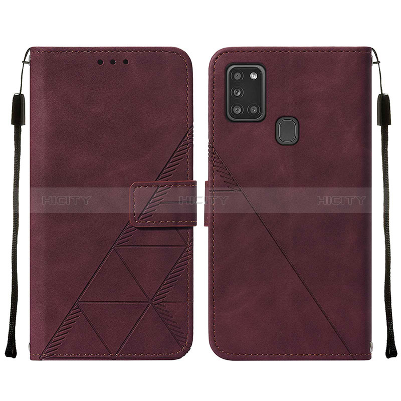 Custodia Portafoglio In Pelle Cover con Supporto Y01B per Samsung Galaxy A21s