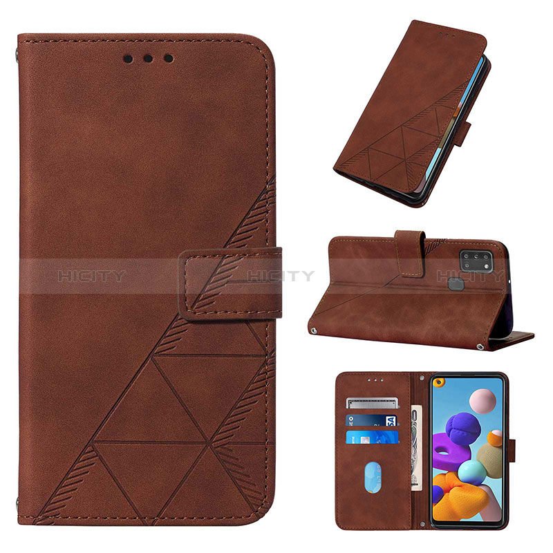 Custodia Portafoglio In Pelle Cover con Supporto Y01B per Samsung Galaxy A21s