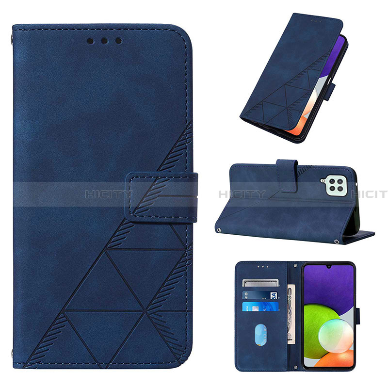 Custodia Portafoglio In Pelle Cover con Supporto Y01B per Samsung Galaxy A22 4G