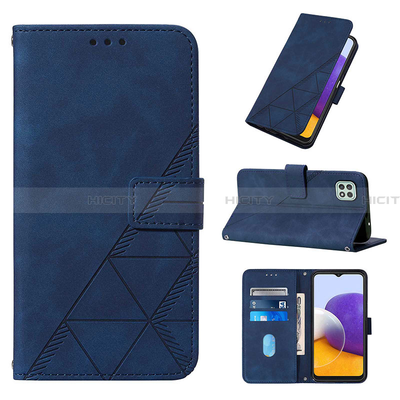 Custodia Portafoglio In Pelle Cover con Supporto Y01B per Samsung Galaxy A22 5G