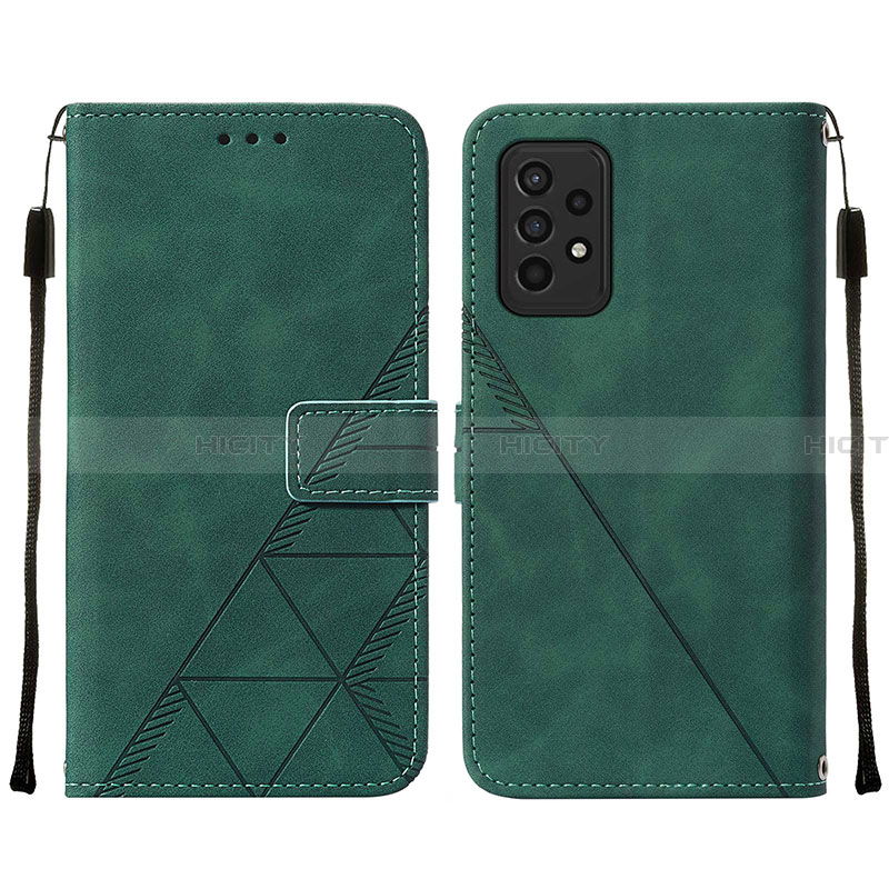 Custodia Portafoglio In Pelle Cover con Supporto Y01B per Samsung Galaxy A33 5G Verde