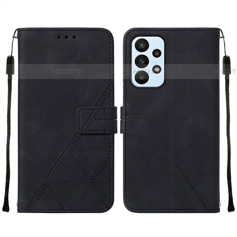 Custodia Portafoglio In Pelle Cover con Supporto Y01B per Samsung Galaxy A73 5G Nero