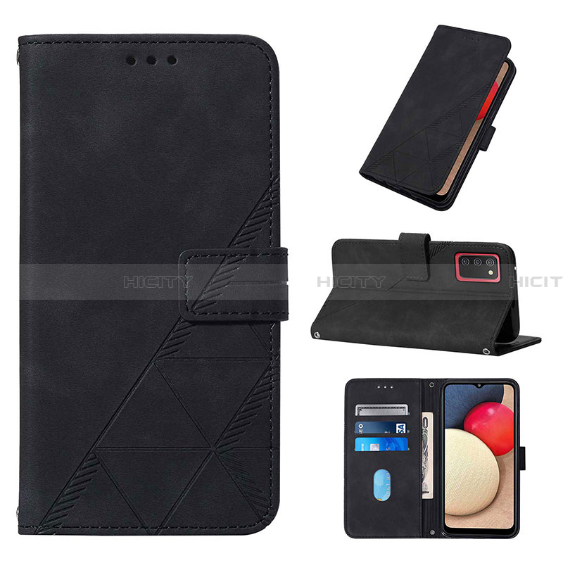 Custodia Portafoglio In Pelle Cover con Supporto Y01B per Samsung Galaxy F02S SM-E025F