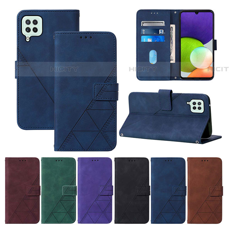 Custodia Portafoglio In Pelle Cover con Supporto Y01B per Samsung Galaxy F22 4G