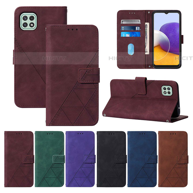 Custodia Portafoglio In Pelle Cover con Supporto Y01B per Samsung Galaxy F42 5G