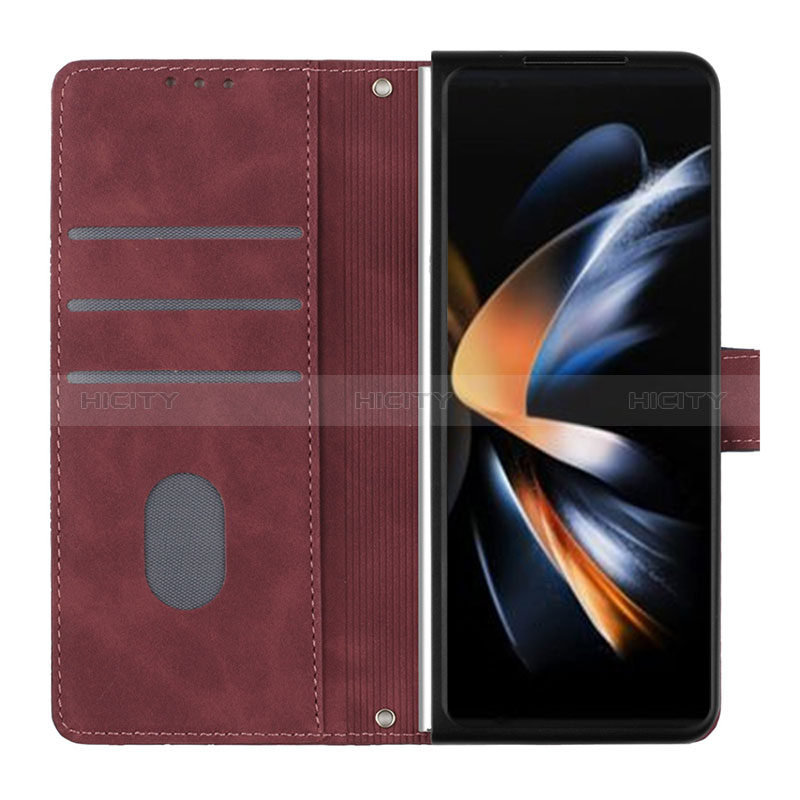 Custodia Portafoglio In Pelle Cover con Supporto Y01B per Samsung Galaxy Z Fold5 5G