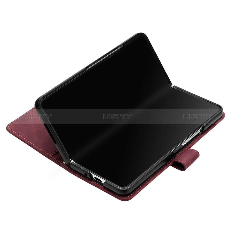 Custodia Portafoglio In Pelle Cover con Supporto Y01B per Samsung Galaxy Z Fold5 5G