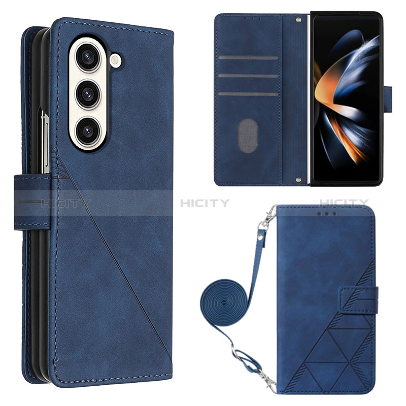 Custodia Portafoglio In Pelle Cover con Supporto Y01B per Samsung Galaxy Z Fold5 5G