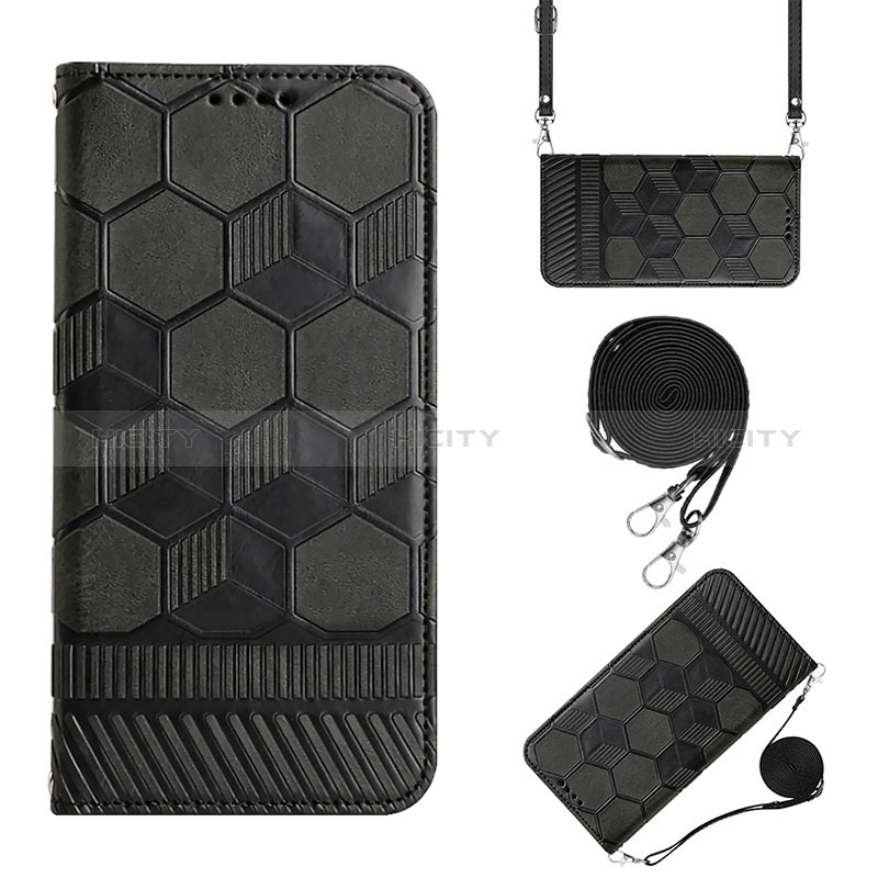 Custodia Portafoglio In Pelle Cover con Supporto Y01B per Xiaomi POCO C3 Nero