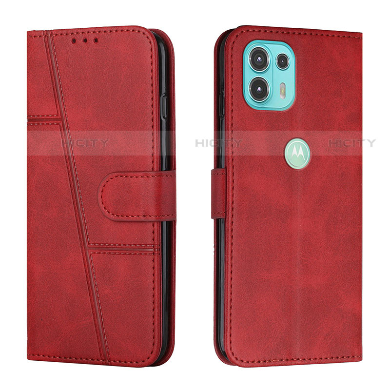 Custodia Portafoglio In Pelle Cover con Supporto Y01X per Motorola Moto Edge 20 Lite 5G Rosso