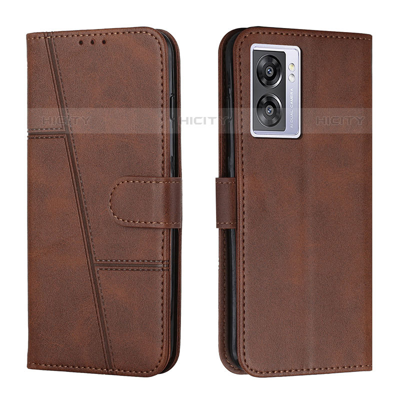 Custodia Portafoglio In Pelle Cover con Supporto Y01X per OnePlus Nord N300 5G Marrone