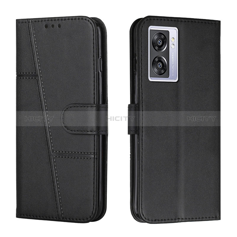 Custodia Portafoglio In Pelle Cover con Supporto Y01X per Oppo A56S 5G Nero