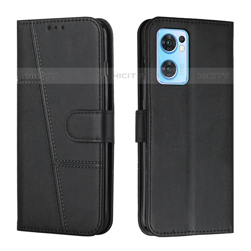 Custodia Portafoglio In Pelle Cover con Supporto Y01X per Oppo Reno7 5G Nero