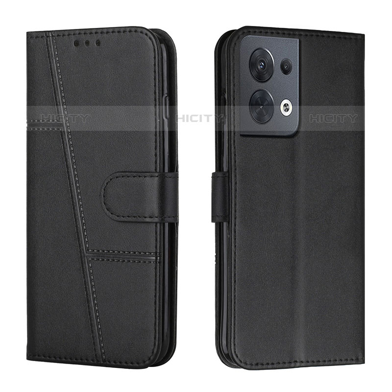 Custodia Portafoglio In Pelle Cover con Supporto Y01X per Oppo Reno9 5G Nero