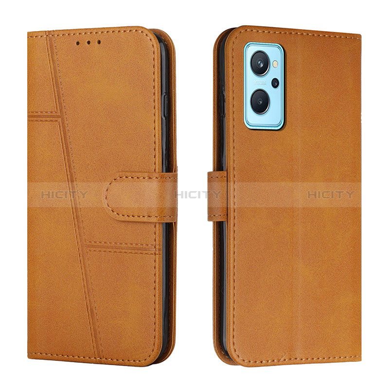 Custodia Portafoglio In Pelle Cover con Supporto Y01X per Realme 10T 5G Marrone Chiaro