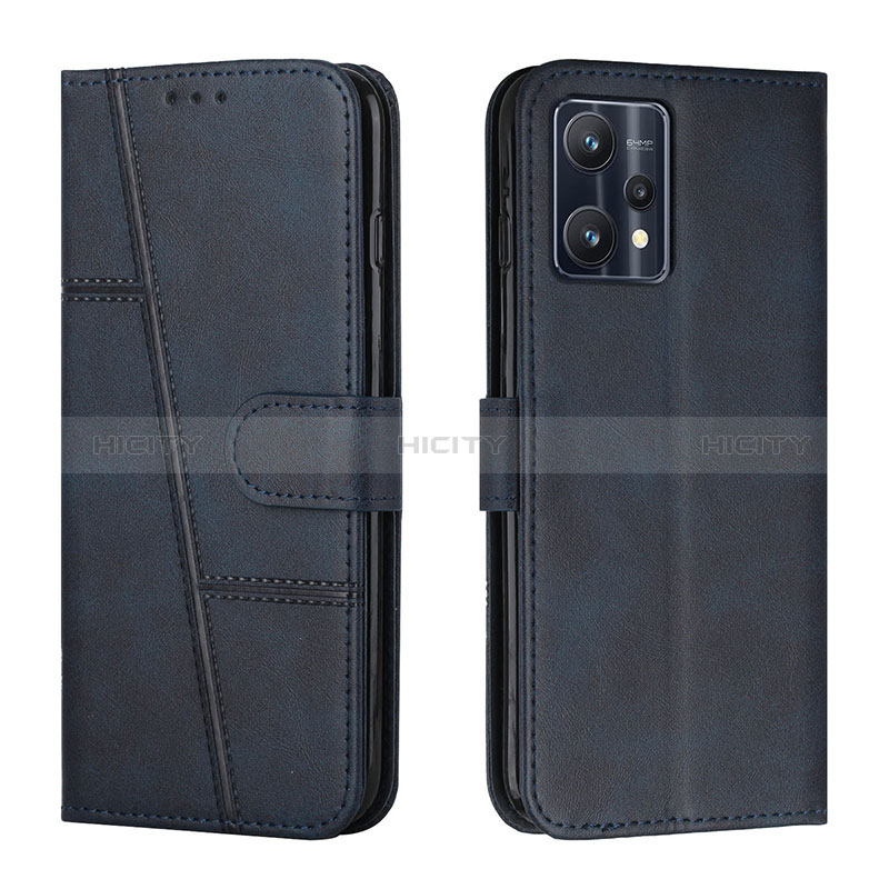 Custodia Portafoglio In Pelle Cover con Supporto Y01X per Realme 9 4G Blu