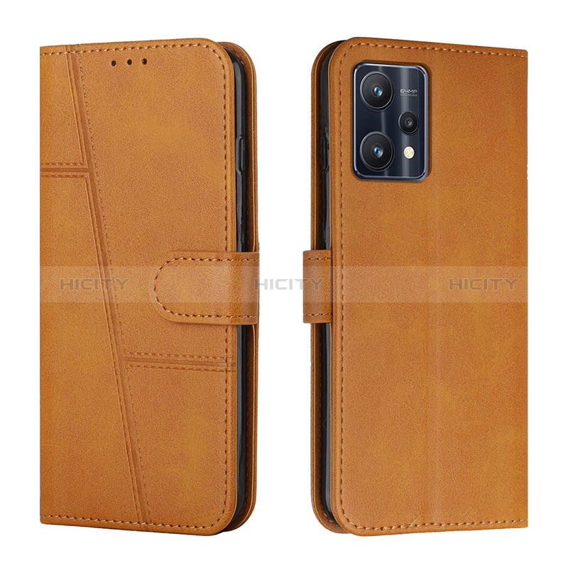 Custodia Portafoglio In Pelle Cover con Supporto Y01X per Realme 9 Pro 5G Marrone Chiaro