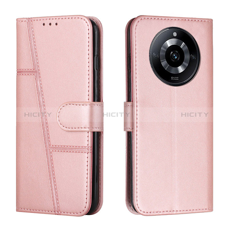 Custodia Portafoglio In Pelle Cover con Supporto Y01X per Realme Narzo 60 5G Oro Rosa