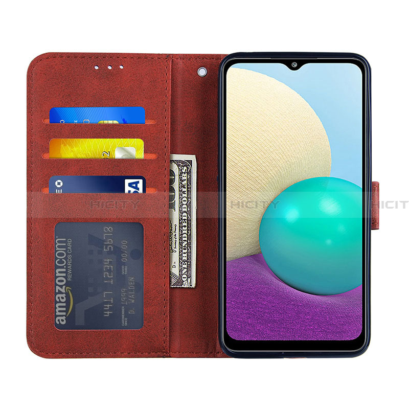 Custodia Portafoglio In Pelle Cover con Supporto Y01X per Samsung Galaxy A02