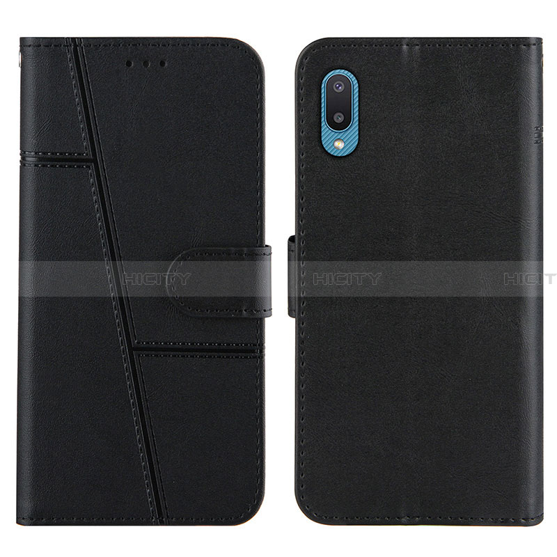 Custodia Portafoglio In Pelle Cover con Supporto Y01X per Samsung Galaxy A02 Nero