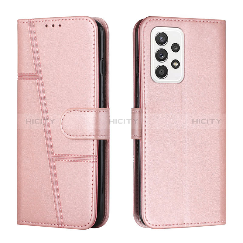 Custodia Portafoglio In Pelle Cover con Supporto Y01X per Samsung Galaxy A23 5G Oro Rosa