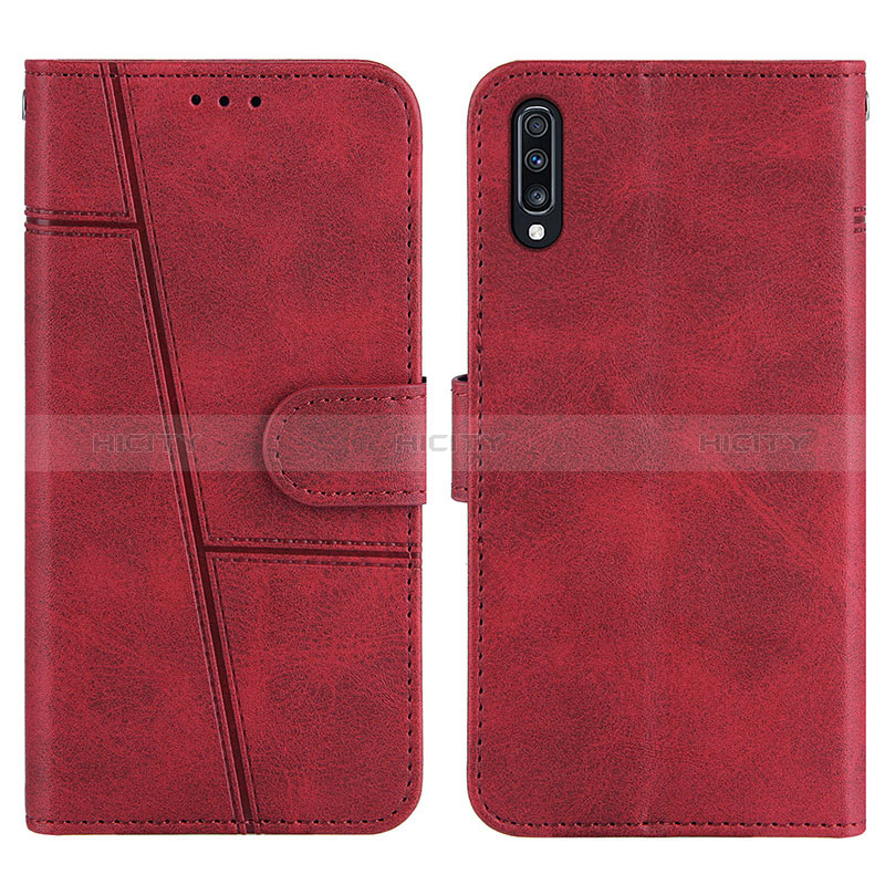 Custodia Portafoglio In Pelle Cover con Supporto Y01X per Samsung Galaxy A30S Rosso