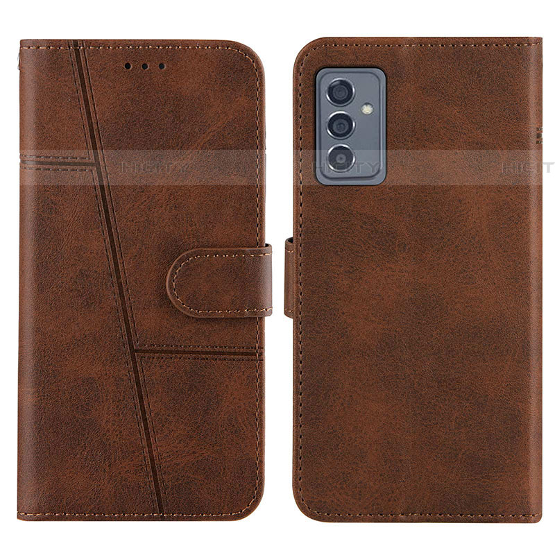 Custodia Portafoglio In Pelle Cover con Supporto Y01X per Samsung Galaxy A34 5G Marrone