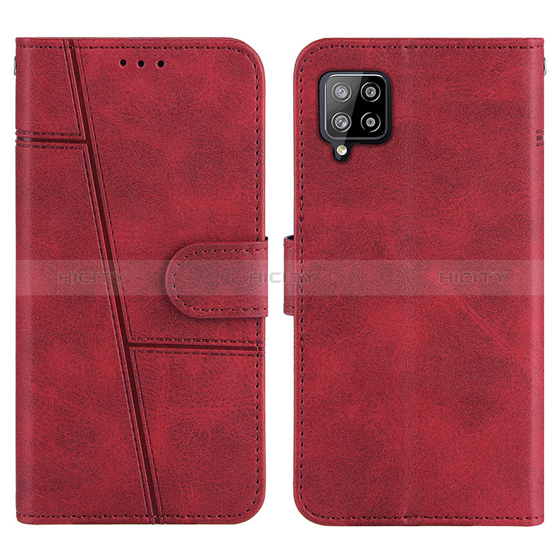 Custodia Portafoglio In Pelle Cover con Supporto Y01X per Samsung Galaxy A42 5G Rosso