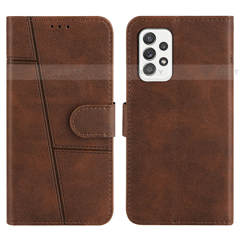 Custodia Portafoglio In Pelle Cover con Supporto Y01X per Samsung Galaxy A52 5G Marrone