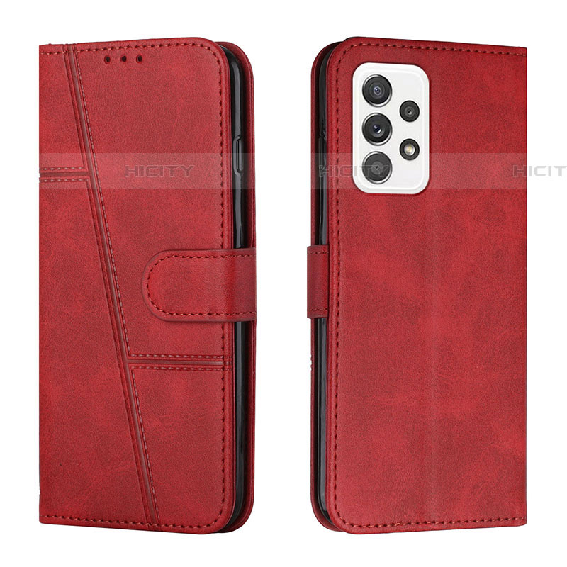 Custodia Portafoglio In Pelle Cover con Supporto Y01X per Samsung Galaxy A53 5G Rosso