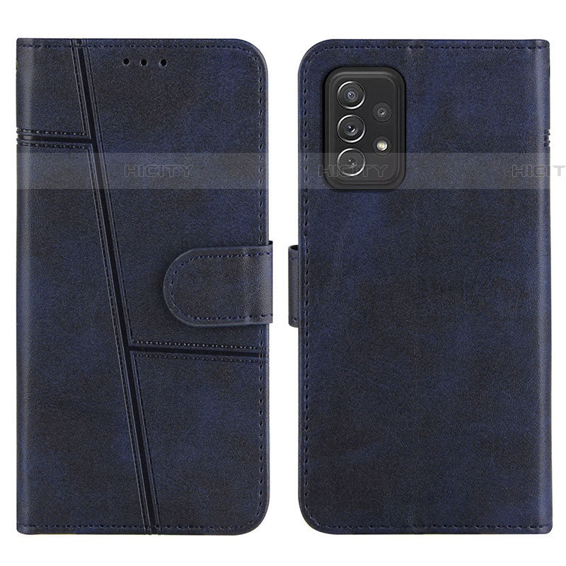 Custodia Portafoglio In Pelle Cover con Supporto Y01X per Samsung Galaxy A72 5G Blu