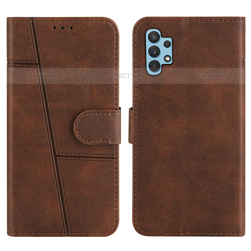 Custodia Portafoglio In Pelle Cover con Supporto Y01X per Samsung Galaxy M32 5G Marrone