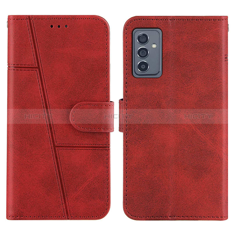 Custodia Portafoglio In Pelle Cover con Supporto Y01X per Samsung Galaxy Quantum2 5G Rosso