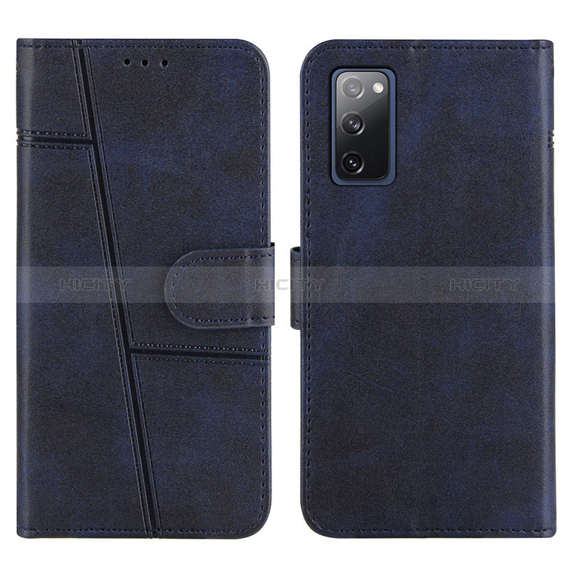 Custodia Portafoglio In Pelle Cover con Supporto Y01X per Samsung Galaxy S20 Lite 5G Blu