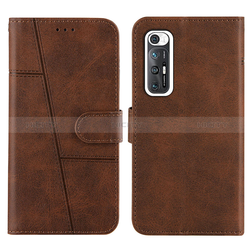 Custodia Portafoglio In Pelle Cover con Supporto Y01X per Xiaomi Mi 10S 5G Marrone