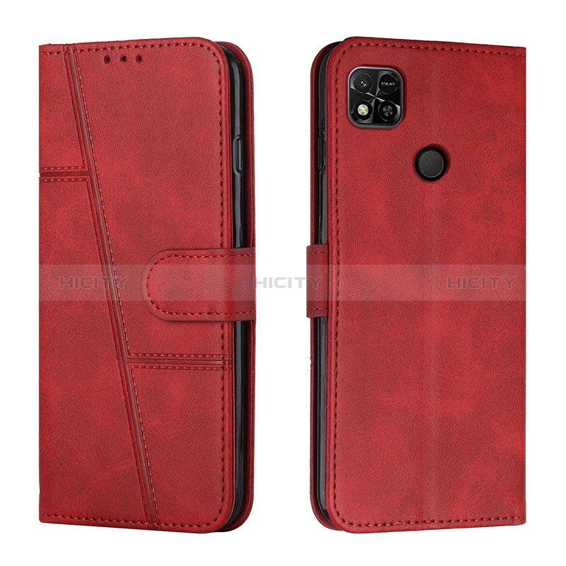 Custodia Portafoglio In Pelle Cover con Supporto Y01X per Xiaomi POCO C3 Rosso