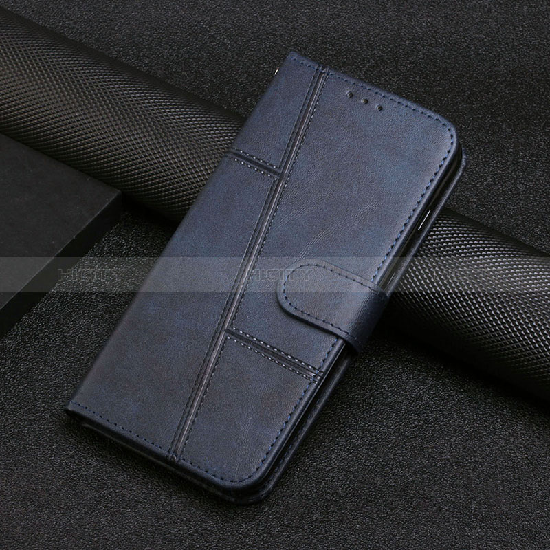 Custodia Portafoglio In Pelle Cover con Supporto Y01X per Xiaomi Poco C55 Blu