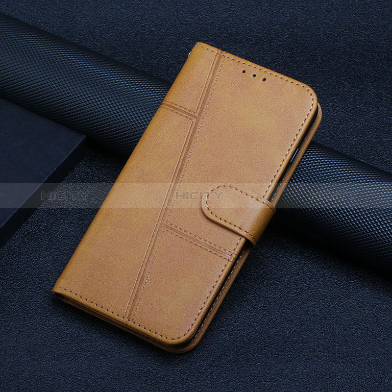 Custodia Portafoglio In Pelle Cover con Supporto Y01X per Xiaomi Poco F5 Pro 5G Marrone Chiaro