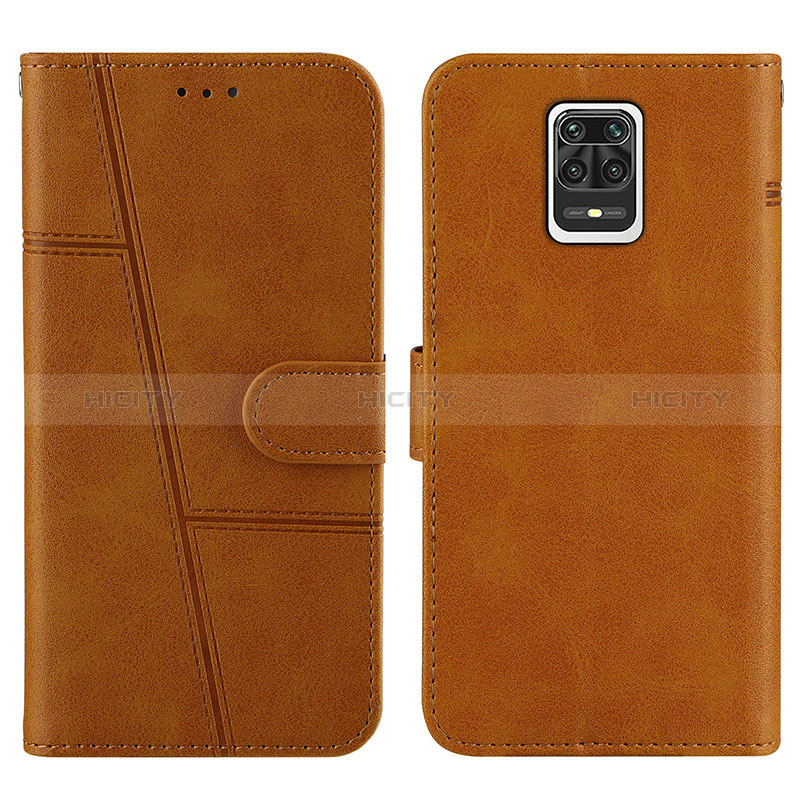 Custodia Portafoglio In Pelle Cover con Supporto Y01X per Xiaomi Poco M2 Pro Marrone Chiaro