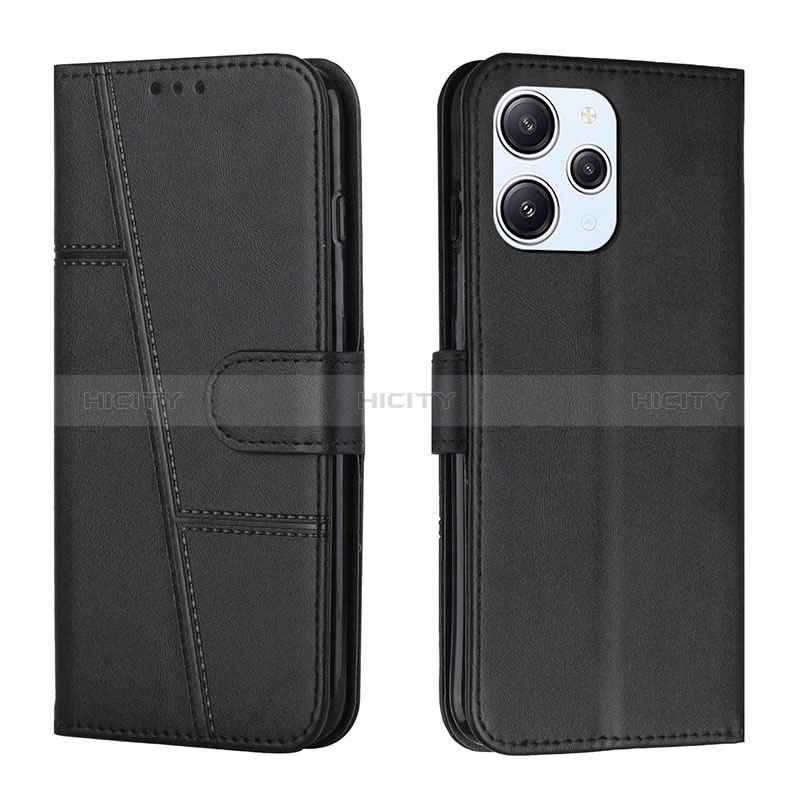 Custodia Portafoglio In Pelle Cover con Supporto Y01X per Xiaomi Redmi 12 4G Nero